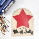  DIY My First 4th of July Footprint/Handprint 