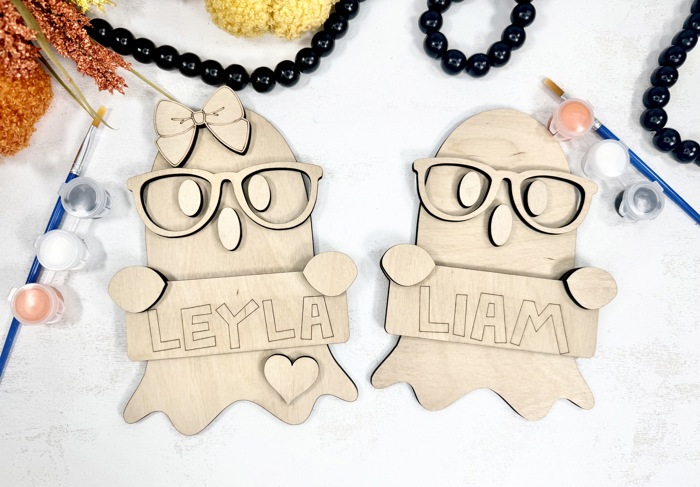 Halloween DIY Painting Kit, Personalized DIY Activity for Kids, Kids Ghost Painting Set, Kids Halloween Party Activity