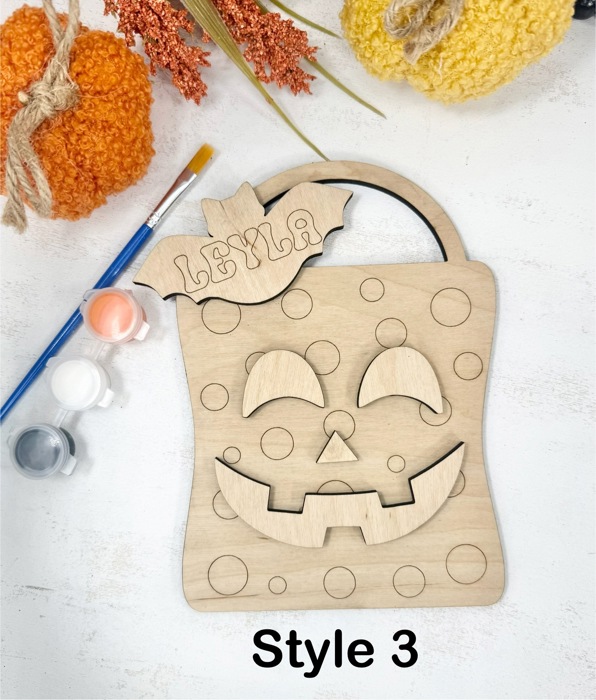 Personalized Halloween DIY Painting Kit, Personalized DIY Activity for Kids, Kids Ghost Painting Set, Kids Halloween Party Activity