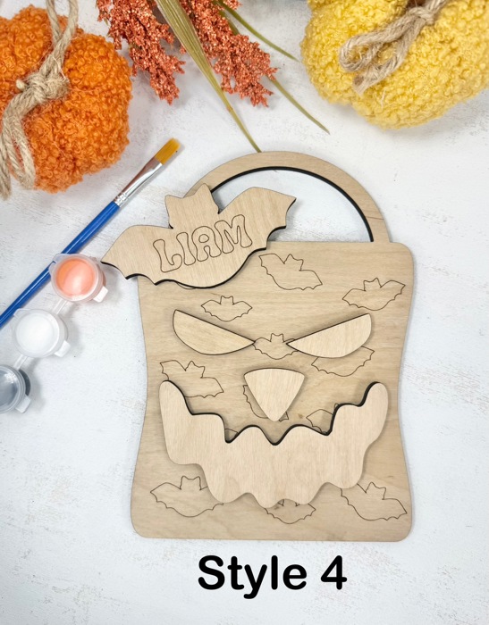 Personalized Halloween DIY Painting Kit, Personalized DIY Activity for Kids, Kids Ghost Painting Set, Kids Halloween Party Activity