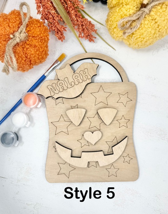 Personalized Halloween DIY Painting Kit, Personalized DIY Activity for Kids, Kids Ghost Painting Set, Kids Halloween Party Activity