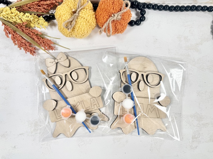 Halloween DIY Painting Kit, Personalized DIY Activity for Kids, Kids Ghost Painting Set, Kids Halloween Party Activity