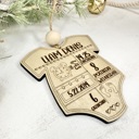  Birth Stat Ornament,Personalized Baby Birth Stat Ornaments, Baby’s First Christmas Ornament, Newborn Baby Keepsake Ornament