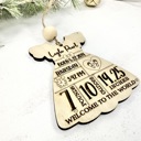  Birth Stat Ornament,Personalized Baby Birth Stat Ornaments, Baby’s First Christmas Ornament, Newborn Baby Keepsake Ornament