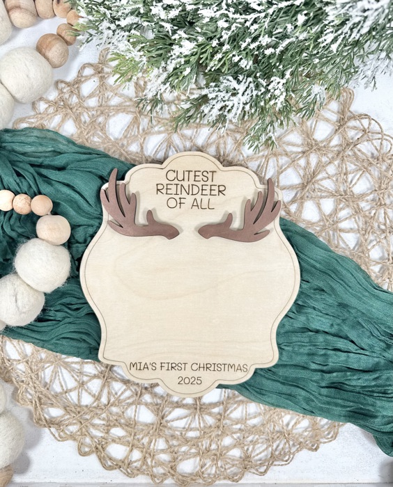 DIY Footprint Art, Baby's First Christmas