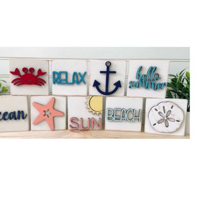 Mini Beach Decor, Summer Signs, Coastal Decor, Ocean Decor, Beach House Decor, Small Summer Signs, Seaside Decor, Miniature Coastal Signs