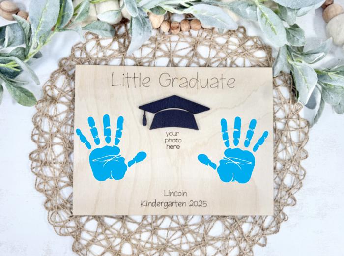DIY Graduation Handprint Keepsake, Little Graduate, Preschool Graduation, Graduation Gift, Handprint Craft