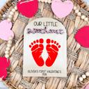  DIY Baby's First Valentines Footprint Keepsake Paint Kit