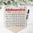  Personalized Kids Chore Chart, Custom Children’s Routine & Responsibility Chart