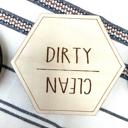  Dishwasher Clean/Dirty Magnet, Dishwasher Magnet, Clean/Dirty Sign Indicator for Dishwasher, Reversible Kitchen Organizing Label