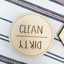  Dishwasher Clean/Dirty Magnet, Dishwasher Magnet, Clean/Dirty Sign Indicator for Dishwasher, Reversible Kitchen Organizing Label