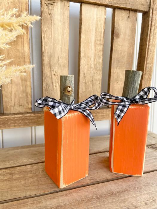 Mini Pumpkins, Fall Decor, Tiered Tray Decor, Wood Pumpkin Set of 2, Wood Pumpkins, Farmhouse Fall, Pumpkins, Rustic Decor