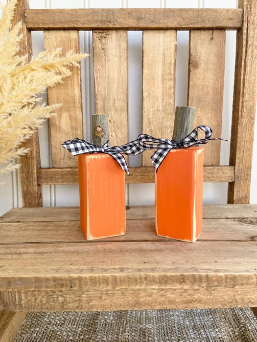Mini Pumpkins, Fall Decor, Tiered Tray Decor, Wood Pumpkin Set of 2, Wood Pumpkins, Farmhouse Fall, Pumpkins, Rustic Decor