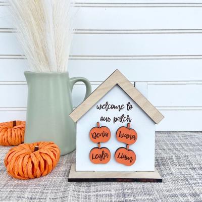 Personalized Fall Pumpkin Patch House, Pumpkin Patch, Family Fall Decor, Pumpkin Sign