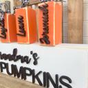  Grandma’s Pumpkins,Personalized Pumpkin Block, Wooden Pumpkin Blocks, Custom Pumpkin Family, Custom Fall/Halloween Gifts , Pumpkin Decor