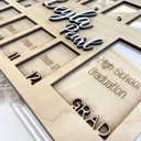  Personalized Pre K to Graduation School Picture Frame,Grade School Photo Frame, Personalized School Picture frame, School Years Photo Frame