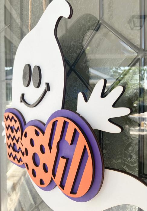 Boo Ghost Door Sign, Halloween Door Sign, Front Porch Decor, Fall Decor