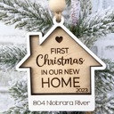  First Christmas In Our New Home, new house ornament, Housewarming Gift, Our First Home, New House Gift, Realtor Gift