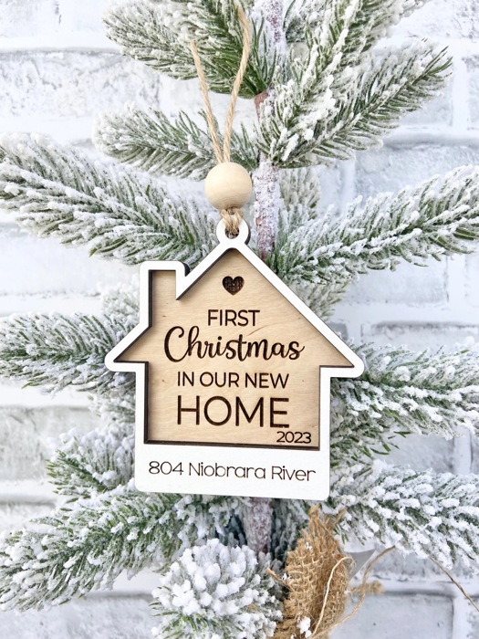 First Christmas In Our New Home, new house ornament, Housewarming Gift, Our First Home, New House Gift, Realtor Gift