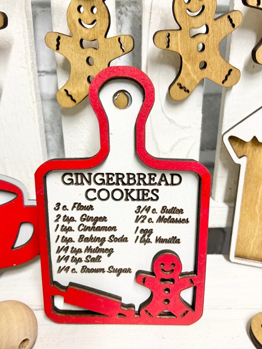 Gingerbread Tier Tray Decor, Christmas Tiered Tray, Christmas Tray Decor, Christmas Baking Tier Tray