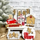  Gingerbread Tier Tray Decor, Christmas Tiered Tray, Christmas Tray Decor, Christmas Baking Tier Tray