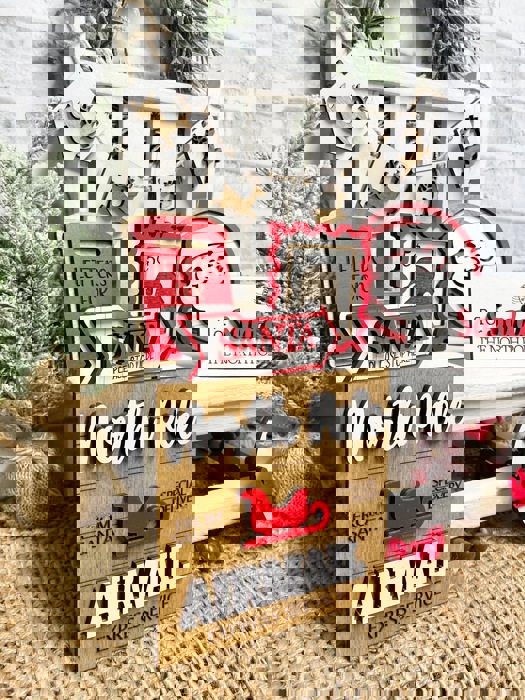 Santa Letter Tier Tray, Christmas Tier Tray Decor, Christmas Home Decor, Santa Tier Tray