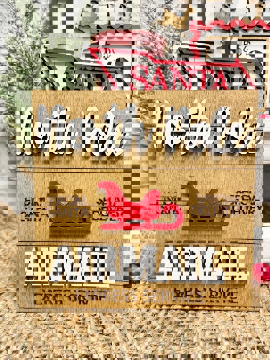 Santa Letter Tier Tray, Christmas Tier Tray Decor, Christmas Home Decor, Santa Tier Tray