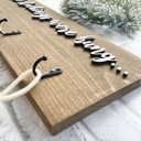  And the stockings were hung, Stocking hanger, Wooden stocking sign with hooks, wall stocking sign hanger, stocking display