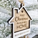  First Christmas In Our New Home, new house ornament, Housewarming Gift, Our First Home, New House Gift, Realtor Gift