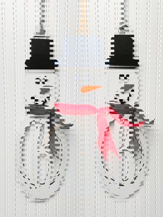 Monogrammed Snowman Door Sign,Personalized Snowman Door Sign, Christmas Door Sign, Christmas Decoration, Holiday Decor