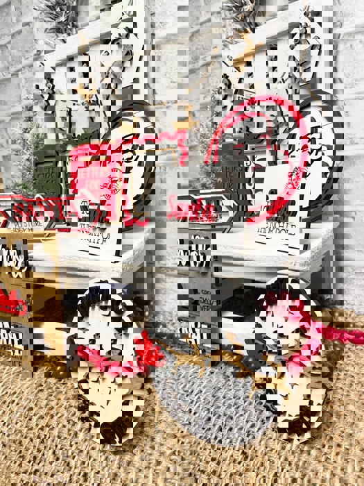 Santa Letter Tier Tray, Christmas Tier Tray Decor, Christmas Home Decor, Santa Tier Tray