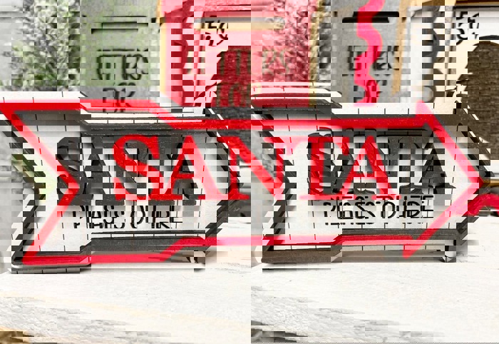 Santa Letter Tier Tray, Christmas Tier Tray Decor, Christmas Home Decor, Santa Tier Tray