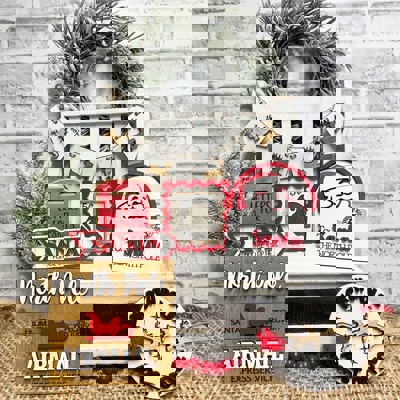 Santa Letter Tier Tray, Christmas Tier Tray Decor, Christmas Home Decor, Santa Tier Tray