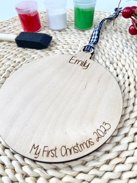 Personalized Christmas Ornament Paint Kit, Christmas Craft, Christmas Eve Activity, Christmas Painting Kit, Stocking Stuffer, DIY Paint kids