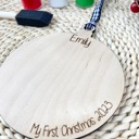  Personalized Christmas Ornament Paint Kit, Christmas Craft, Christmas Eve Activity, Christmas Painting Kit, Stocking Stuffer, DIY Paint kids