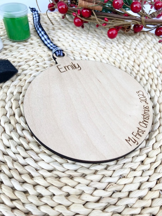 Personalized Christmas Ornament Paint Kit, Christmas Craft, Christmas Eve Activity, Christmas Painting Kit, Stocking Stuffer, DIY Paint kids