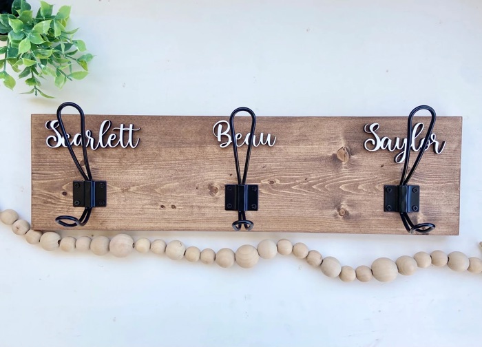 Personalized Towel Rack