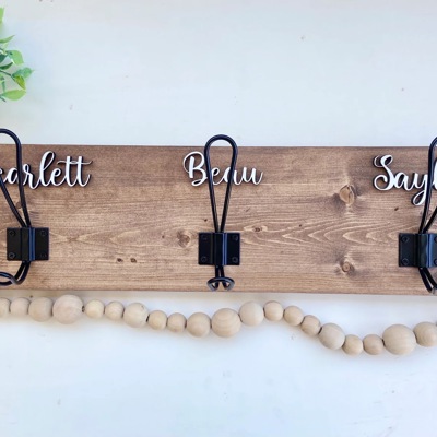 Personalized Towel Rack
