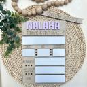  Back to School Prop, Personalized First Day of School Sign, Reusable Dry Erase Sign for First Day of School,Last Day of School Sign