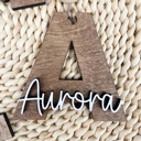 Personalized Name Christmas Ornament, Personalized Initial Ornament, Custom Name Christmas Ornament, Wooden Letter Christmas Ornament