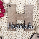  Personalized Name Christmas Ornament, Personalized Initial Ornament, Custom Name Christmas Ornament, Wooden Letter Christmas Ornament