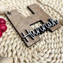  Personalized Name Christmas Ornament, Personalized Initial Ornament, Custom Name Christmas Ornament, Wooden Letter Christmas Ornament