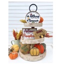  Fall Pumpkin Tier Tray Decor, Fall Decor, Fall Mini Signs, Autumn Decor, Autumn Tier Tray Decor, Tiered Tray Decor Set