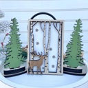  Christmas Tiered Tray, Farmhouse Christmas Tiered Tray, Farm Fresh Christmas Tress Tiered Tray