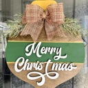  Christmas Ornament Door Sign, Christmas Porch Decoration, Holiday Decor, Christmas Wreath, Christmas Door Hanger