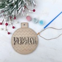  Personalized Christmas Ornament Paint Kit, Christmas Craft, Christmas Eve Activity, Christmas Painting kit, Stocking Stuffer, DIY Paint kids