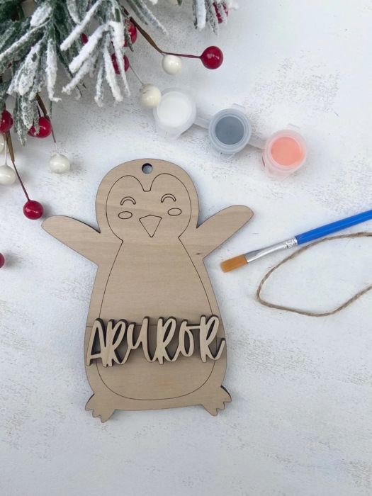Personalized Christmas Ornament Paint Kit, Christmas Craft, Christmas Eve Activity, Christmas Painting kit, Stocking Stuffer, DIY Paint kids
