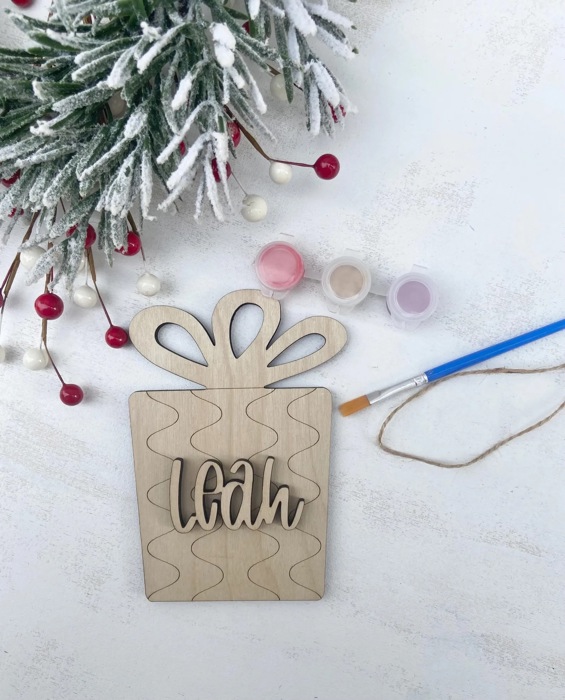 Personalized Christmas Ornament Paint Kit, Christmas Craft, Christmas Eve Activity, Christmas Painting kit, Stocking Stuffer, DIY Paint kids
