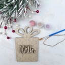  Personalized Christmas Ornament Paint Kit, Christmas Craft, Christmas Eve Activity, Christmas Painting kit, Stocking Stuffer, DIY Paint kids