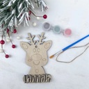  Personalized Christmas Ornament Paint Kit, Christmas Craft, Christmas Eve Activity, Christmas Painting kit, Stocking Stuffer, DIY Paint kids